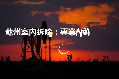 蘇州室內拆除：專業(yè)高效，安全環(huán)保一站式服務